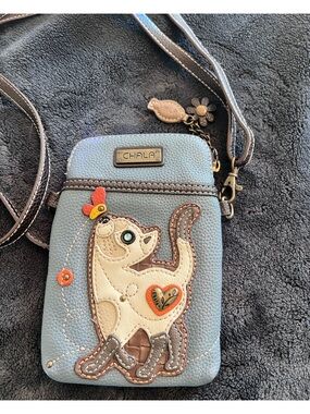 CHALA Kitty Cat and Butterfly cell phone crossbody.